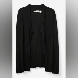 Inhabit 100% Cashmere Open Cardigan | Black | Size Small | No Pilling